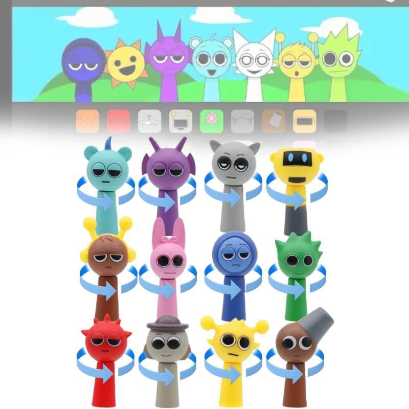 Unique Sprunki Rhythm Box Figurines In Various Colors Perfect For Cake Toppers And Collectibles