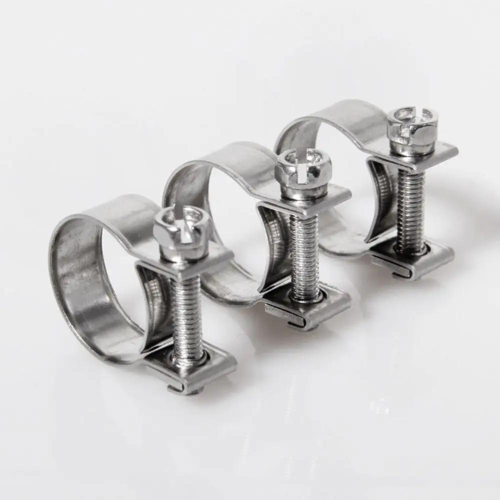 5 шт./набор Хомут из нержавеющей стали Регулируемый Ремонтный инструмент Труба Воздуховод Хомут Лента Кабельные стяжки Электрическая арматура