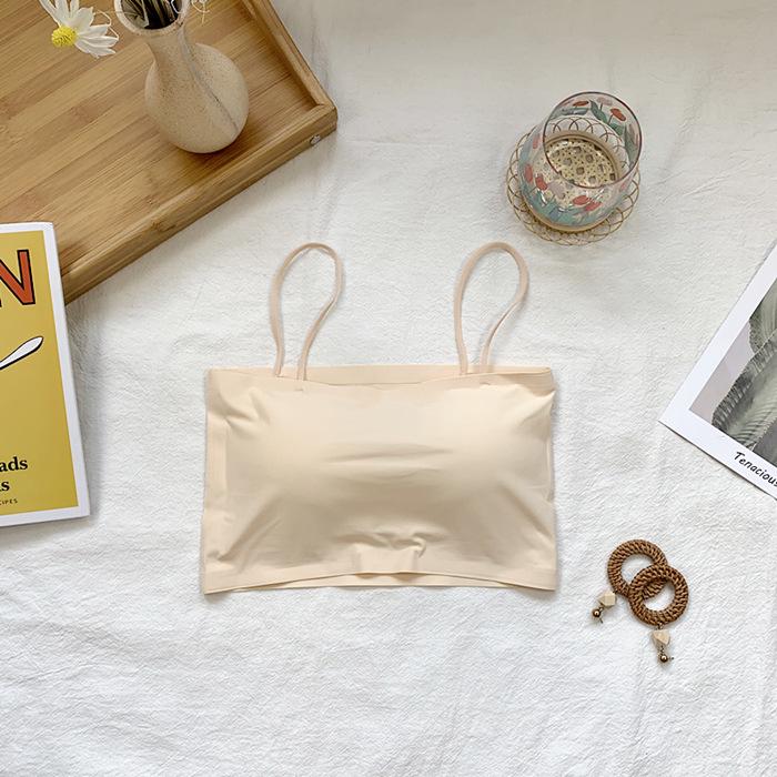 Майка Ice Silk Anti-Exposure с нагрудными вкладышами для женщин – идеальная летняя верхняя и нижняя одежда