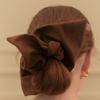 Hish Suede Squere Scrunchie - Brown