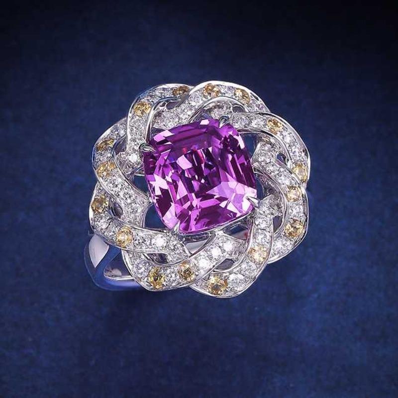 Sace Gems Classic Copper Alloy Zircon Ring Ladies Jewelry Wedding Promise Party Gift