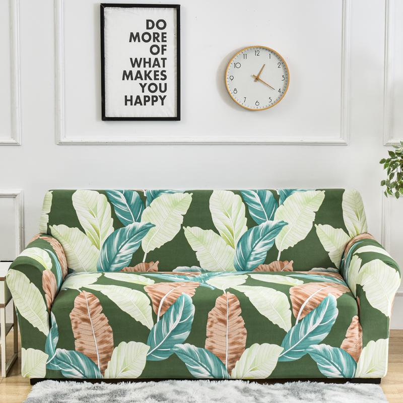 Printed Stretch Sofa Couch Cover for Living Room L Shaped Combination Chaise Sofa Slipcover Home Decor 1/2/3/4 Seats Removable