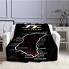 Motorcycle Isle of Man Tt Printed Blankets Flannel Warm Blanket Soft Cozy Blanket Travel Blankets Bed Linings Birthday Gift