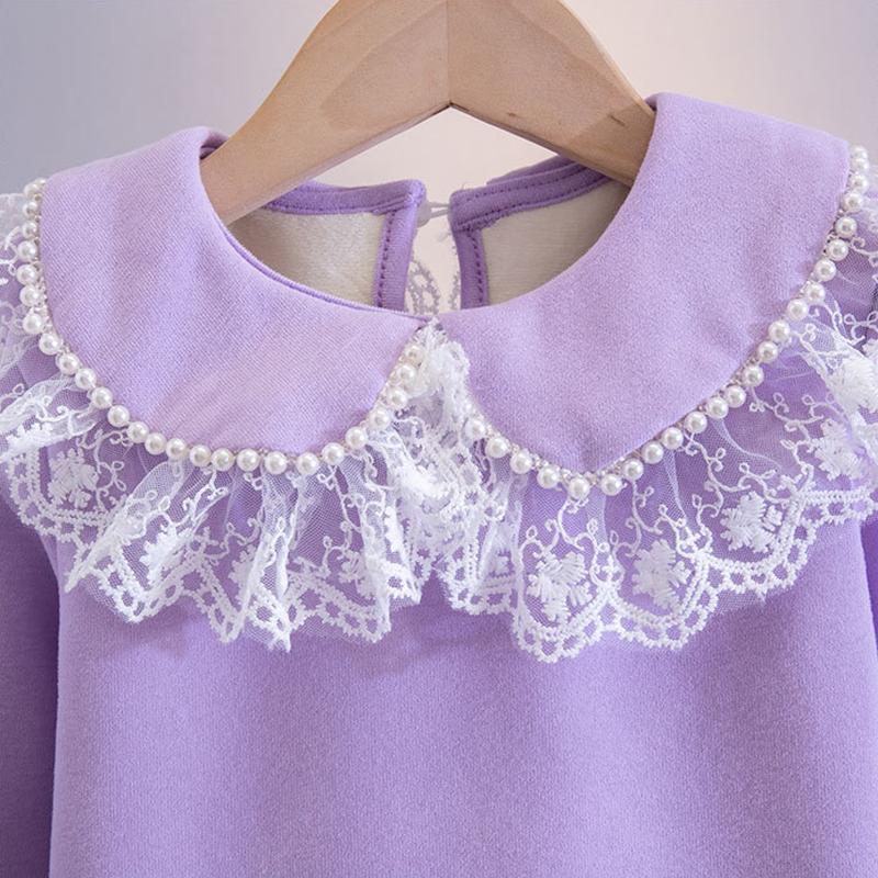 Базовая рубашка для девочек, новая однотонная водолазка с пряжкой в китайском стиле, 2025 г., новое осеннее платье, детский кардиган, топ