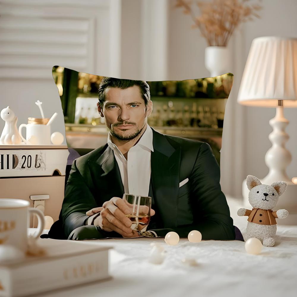 David Gandy Cushion Cover Pattern Printed Pillowcase For Living Room Sofa Cushion Cover & Bedroom Decor