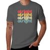 Vintage Alright Repeat Distressed 70s style Gift TShirt man t shirts for men casual funny t shirts dark humor TShirt