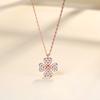 Diamond-encrusted Four-leaf Clover Necklace Women's Fashion Light Luxury High-end Design Ins Style Jewelry
