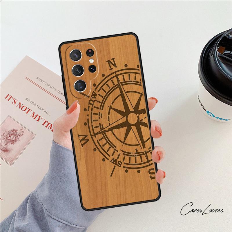 Bamboo Wooden ANIMALS phone case For Samsung Galaxy S24 S25 S23 S22 Ultra Note 10 20 Plus S20 S21 FE Cover