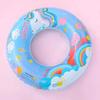 Wholesale Adult Inflatable Water Toy Crystal Cartoon Swim Ring Pvc Thickness 0.20 Rainbow Unicorn Swim Ring 50 60 70 80 90
