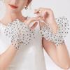 Элегантные прозрачные рукава в горошек, декоративные манжеты на запястьях, нарукавники для женщин, девушек, для повседневной носки и наряда для особых случаев