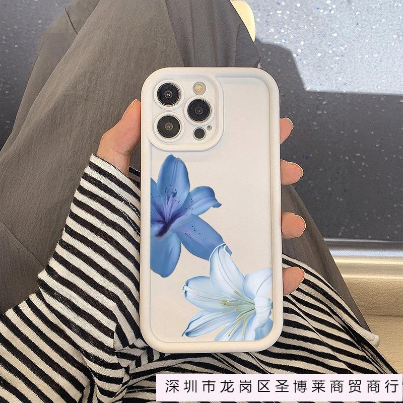 Подходит для iPhone 13/14 Apple 15 Pro Max нишевые цветы и растения 11/12 противоударный 16 Plus всесторонний чехол для мобильного телефона