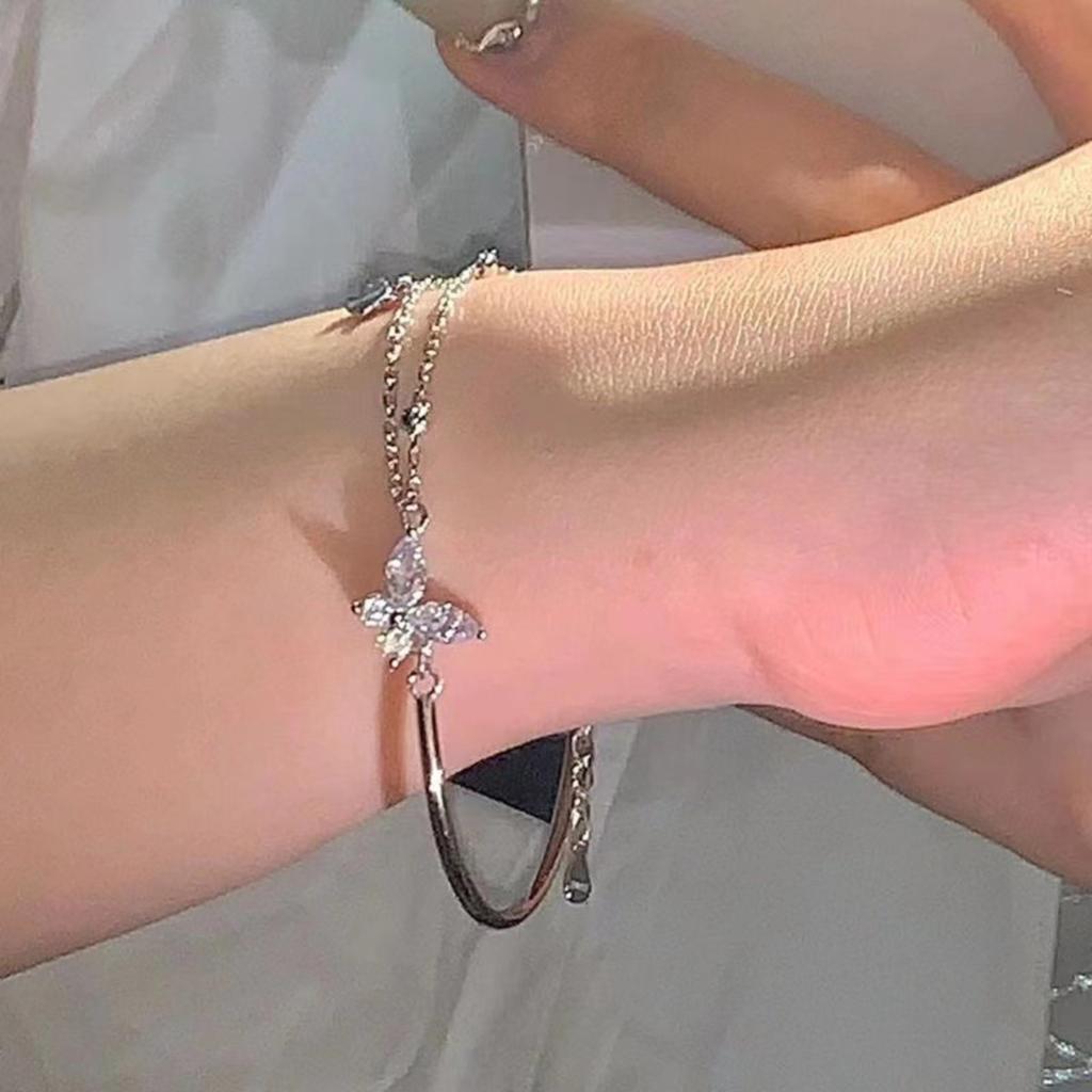 Браслет Бабочка, Дизайнерский Браслет Половина Браслета Половина Цепи