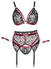 Cottelli Bondage - 3-Piece Lace Bondage Set 4XL