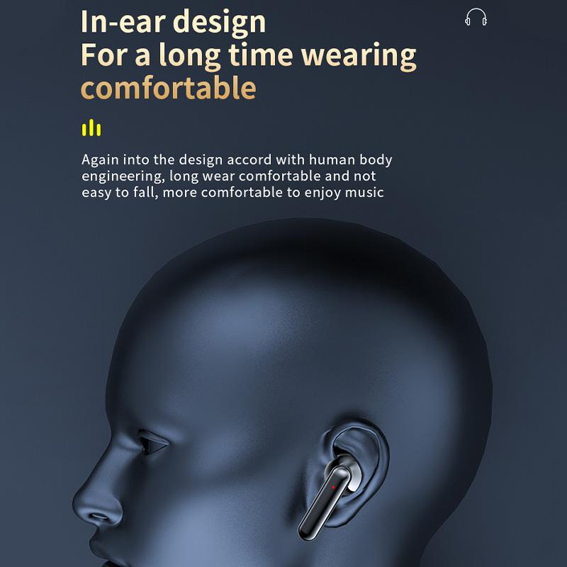 Наушники Bluetooth 5.3 Цифровой дисплей Беспроводные наушники с шумоподавлением Наушники Высококачественный стереозвук с микрофоном