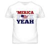 Америка F*ck Yeah Смешная футболка на 4 июля Мужские Женские Футболки Топ