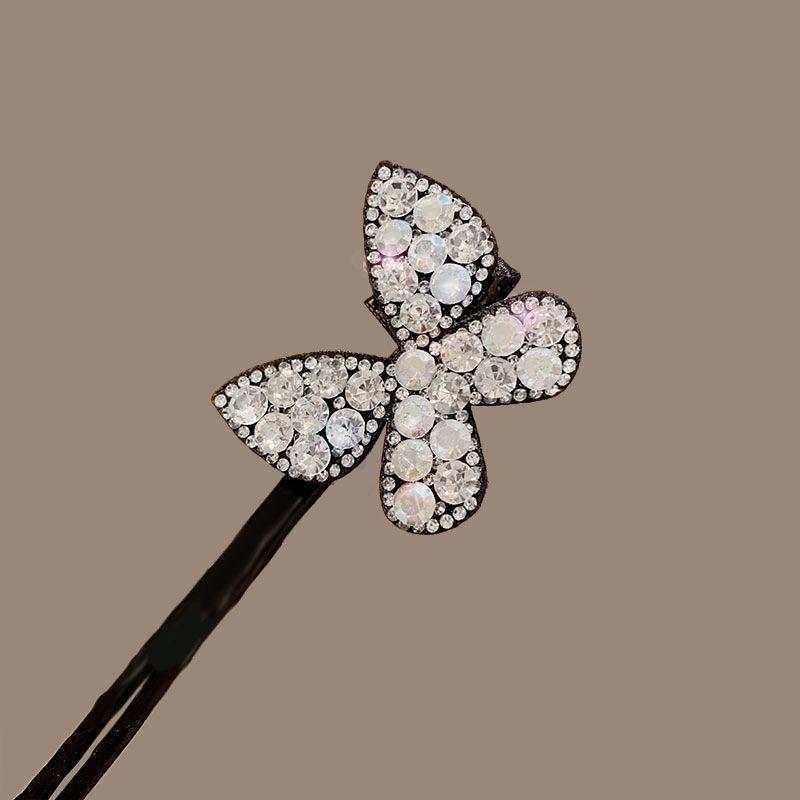 1pc Elegant Pearl Flower Bun Maker Korean Lazy Hair Curler Styling Accessories Hair Style Hairpin Hair Braiding Braider Hairgrip