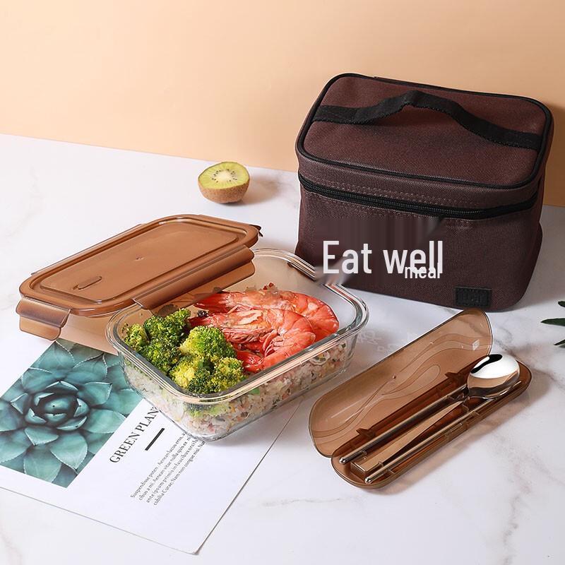 HDST HHCF-20102 Japanese Style Glass Bento Box Set