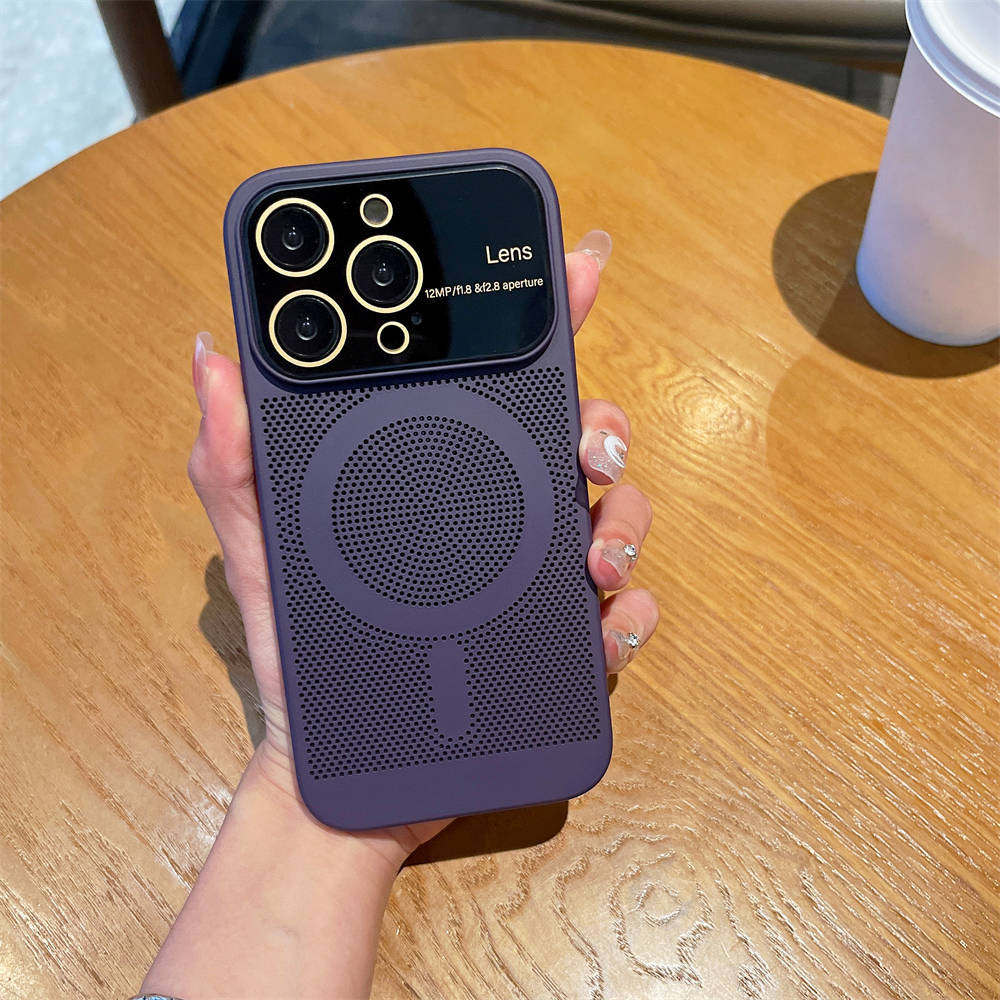 Охлаждающее рассеивание тепла для чехла Magsafe для iPhone 13 14 Pro Max 12 Pro 11 14Plus, пленка для полной камеры, металлический жесткий ультратонкий чехол