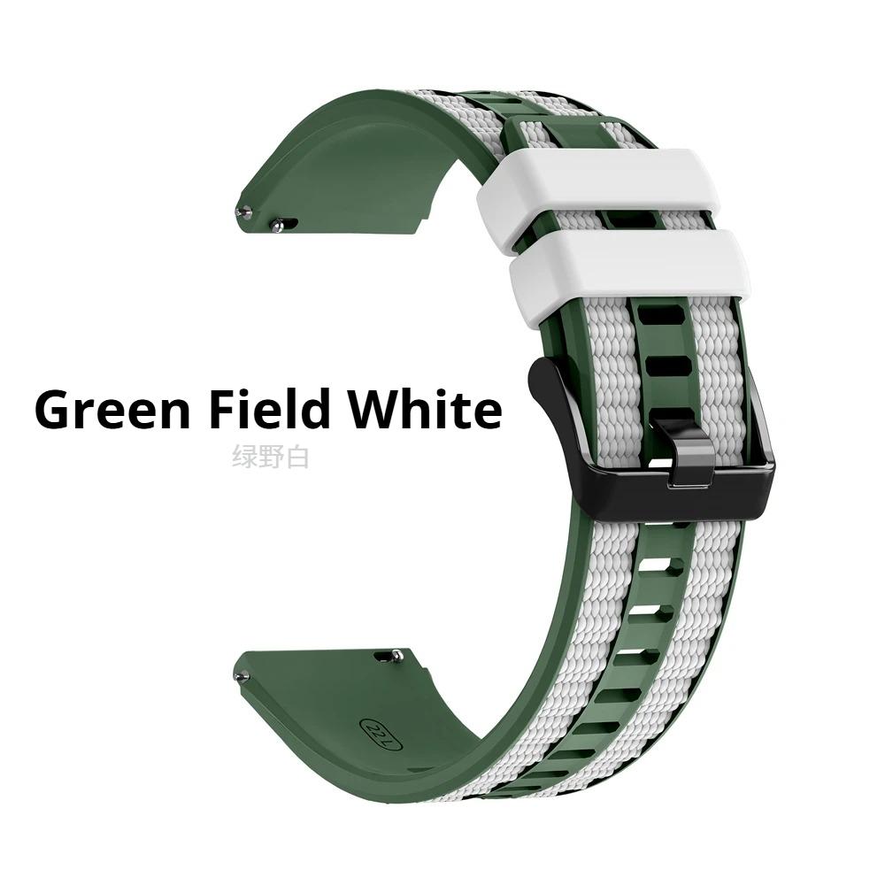 1:1 Original Silicone Strap For Huawei Watch Ultimate 2 Band For GT6 GT5 GT4 GT3 Pro 46mm Two Tones Bracelet 22mm Watchbands