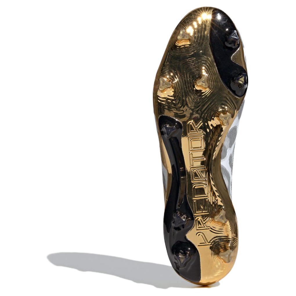 Adidas Predator Elite FG Player Pack - белые золотые кроссовки унисекс Cloud-White Core-Black Gold-Metallic ID0698