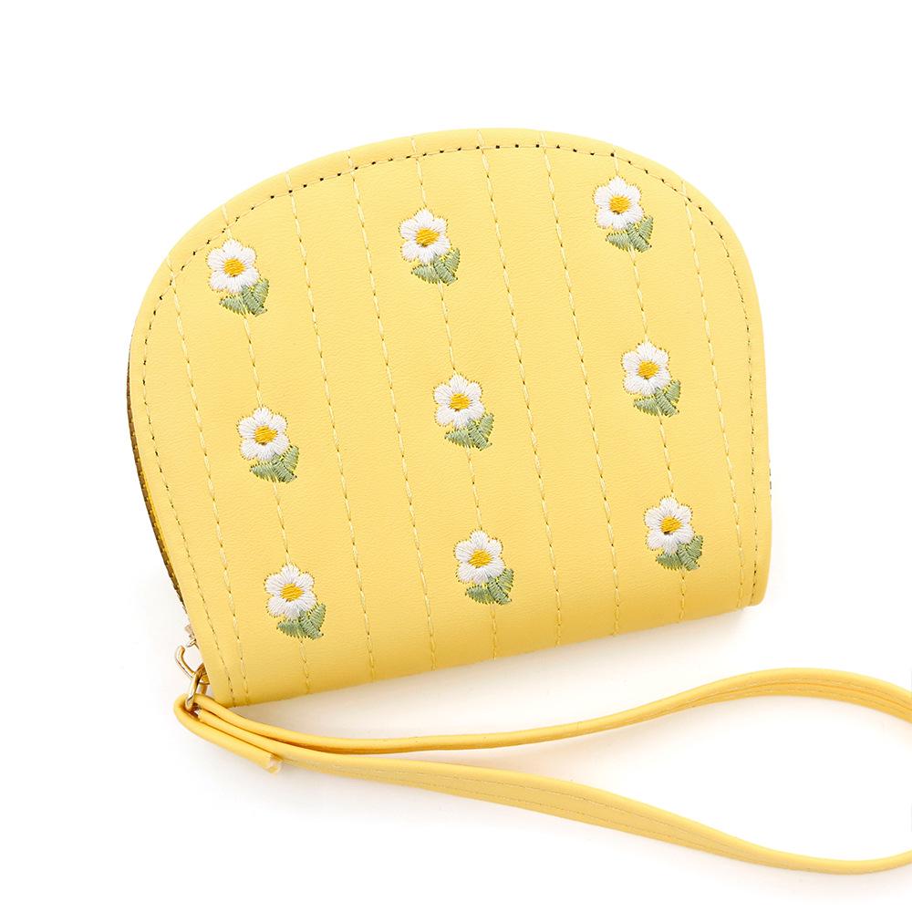 Простой и портативный кошелек для монет: Мягкая текстура личи, большая вместимость для мелочи и карт