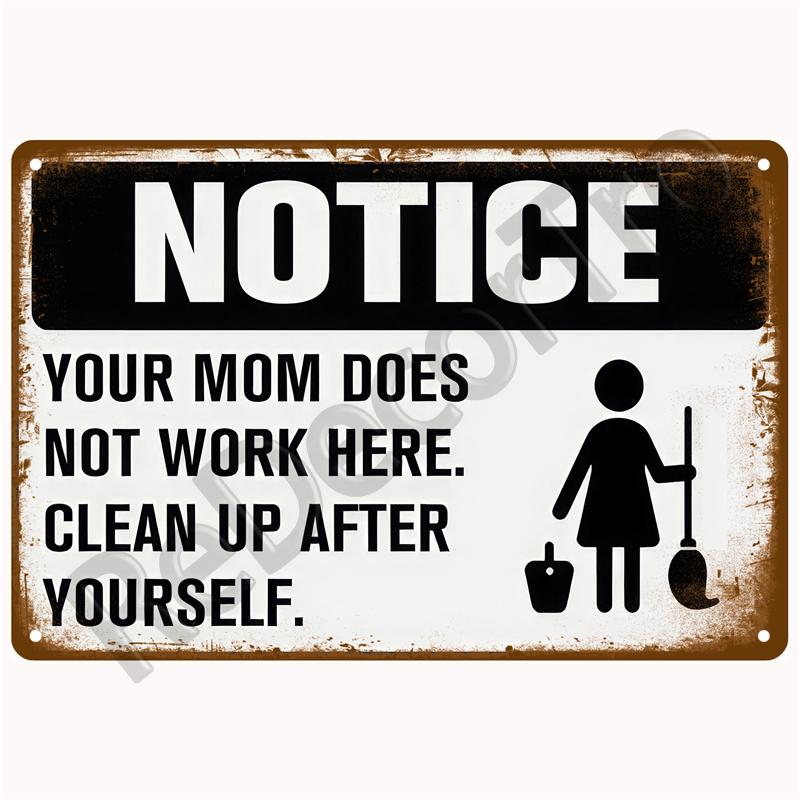 Vintage Danger Caution Metal Sign Warning Notice Zone Tin Sign Wall Decor For Home Bars Garage Cafe Club Man Cave Pubs Plaque