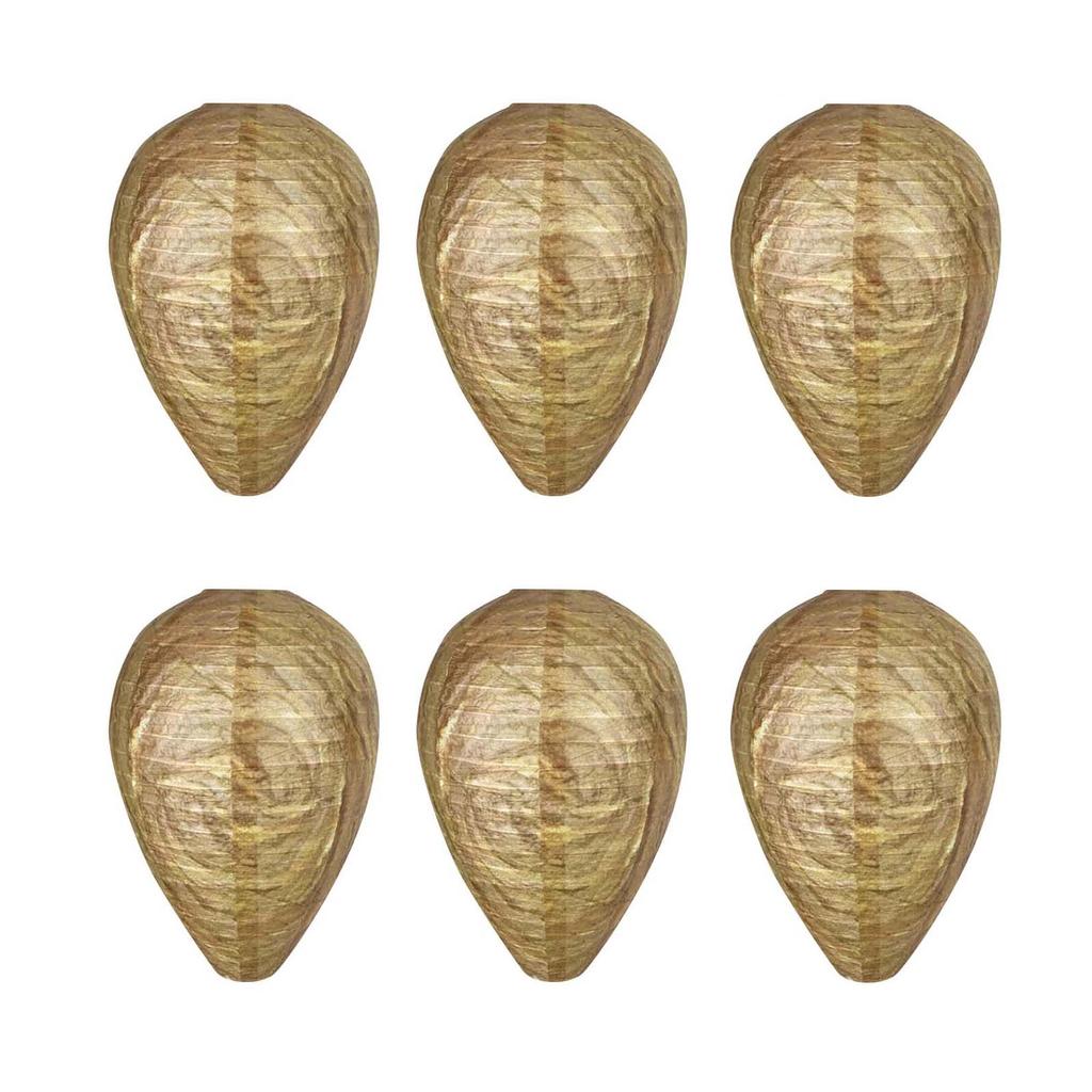 6 шт. Водонепроницаемые чучела Подвесные отпугиватели Поддельное тканевое чучело пчелы Отпугиватель Для дома и сада На улице