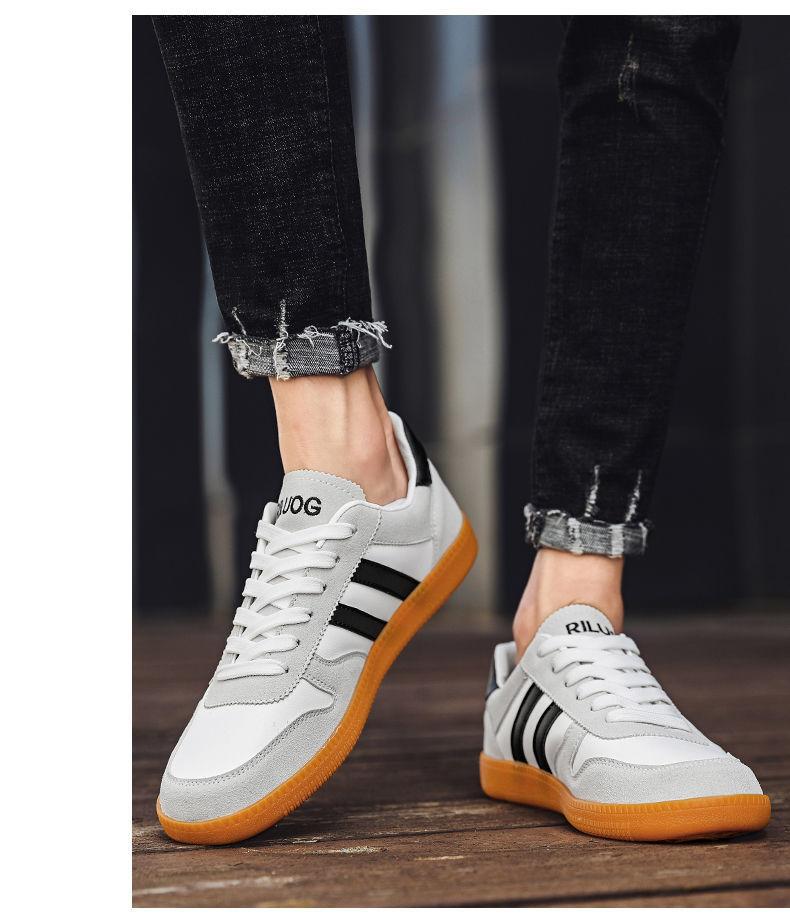 Casual Men's Board Shoes Men's 2025 Spring New Korean Version Trendy Versatile White Shoes