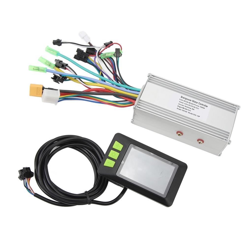 36V 48V 60V 1000W 38A 3 Mode Sine Wave Brushless Motor Controller 930 LCD Display Kit Electric Bike