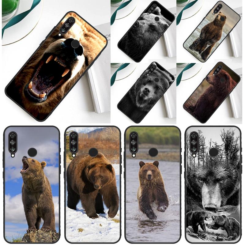Grizzly Bear Animal For Huawei Nova 12s 12i 11i 5T 9 10 SE Y91 Y90 Y60 Y70 Y72 Y61 P60 Pro P20 P40 P30 Lite Case