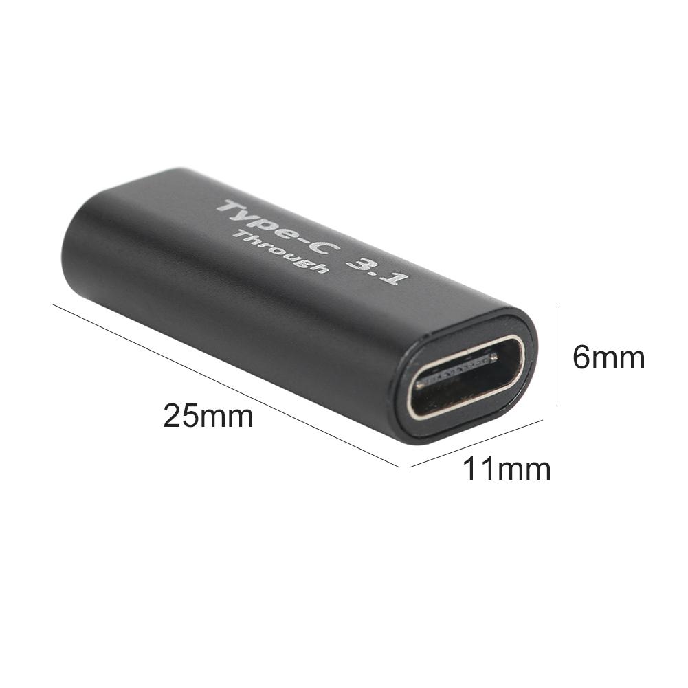USB Type C to USB Type C Adapter PD Charging Data Sync Converter Gender Changer