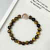 Tiger Eye Stone Beaded Bracelets for Women 8mm Round Beads Semi-Precious Gemstones Bangle DIY Jewelry Gifts