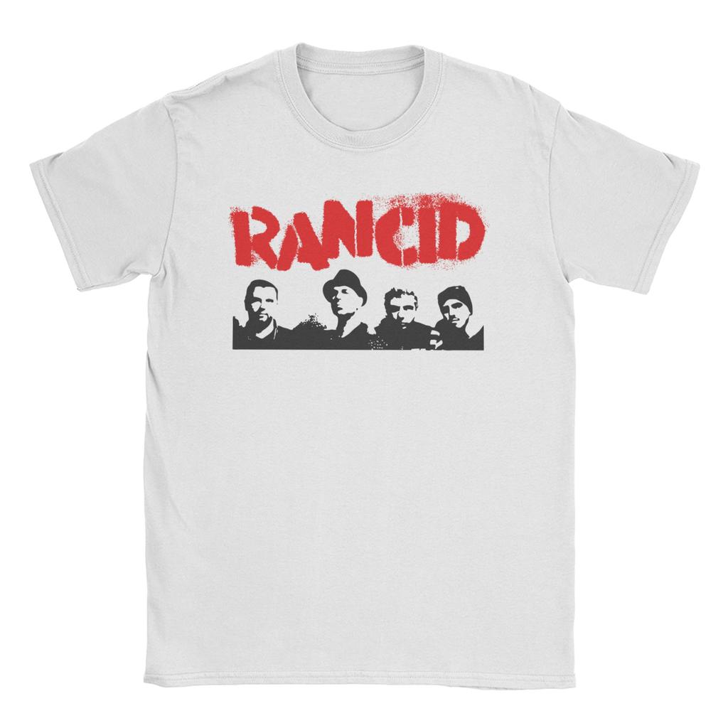 Rancid All Members Music T-Shirt Unisex Women Casual Pure Cotton Tee Shirt Round Collar Short Sleeve T Shirts Gift Idea Tops