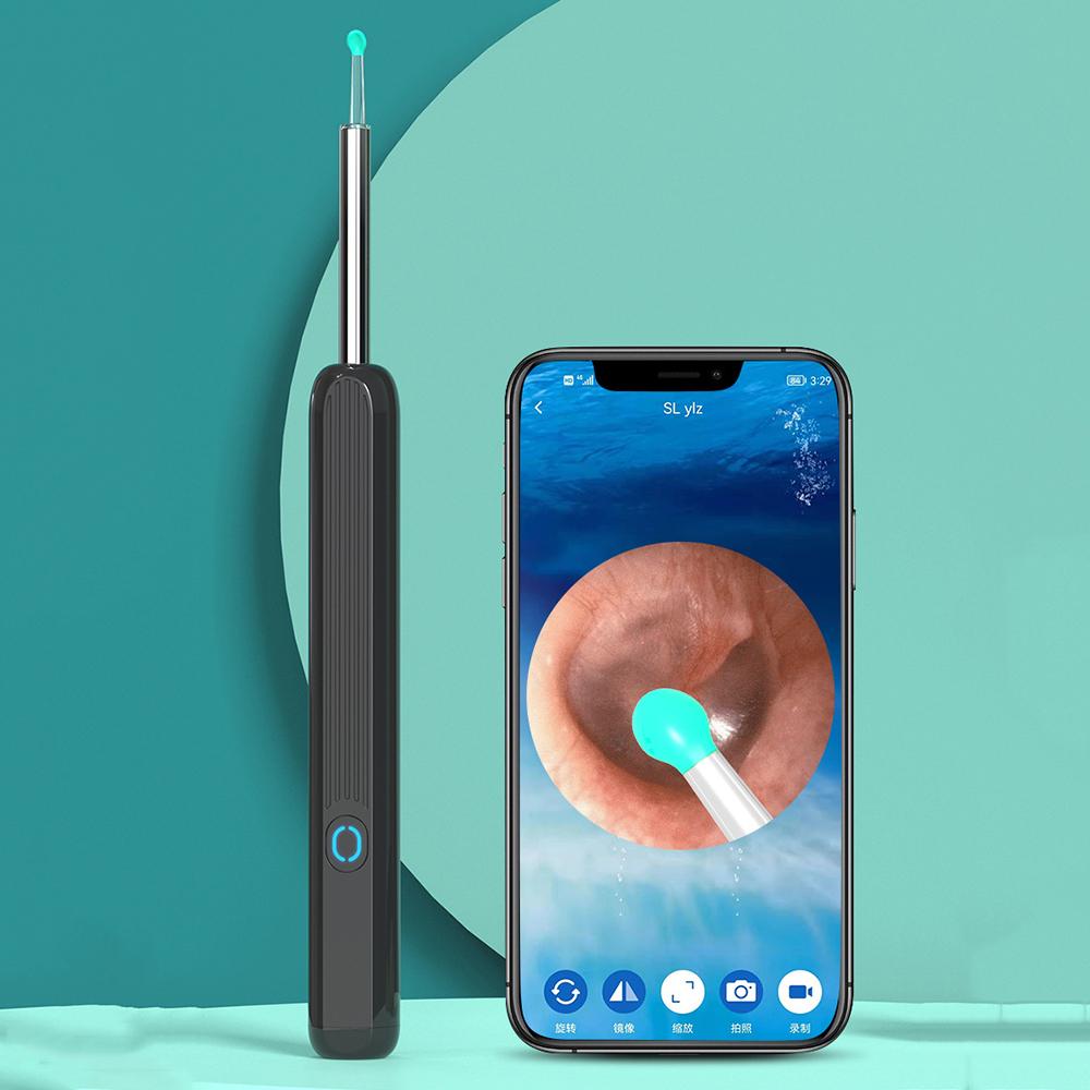 WiFi видимая ложка для удаления ушной серы USB HD загрузка отоскоп Очиститель Удаление