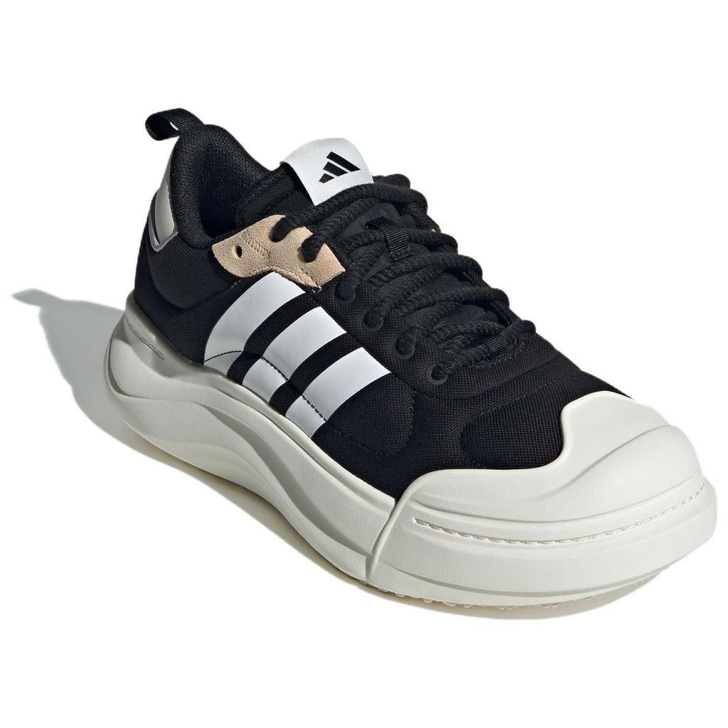 adidas Maxxcourt Spw Круглый носок Шнуровка Прочные Низкие Повседневные Кроссовки Унисекс Повседневная Обувь Черный Белый IH6058