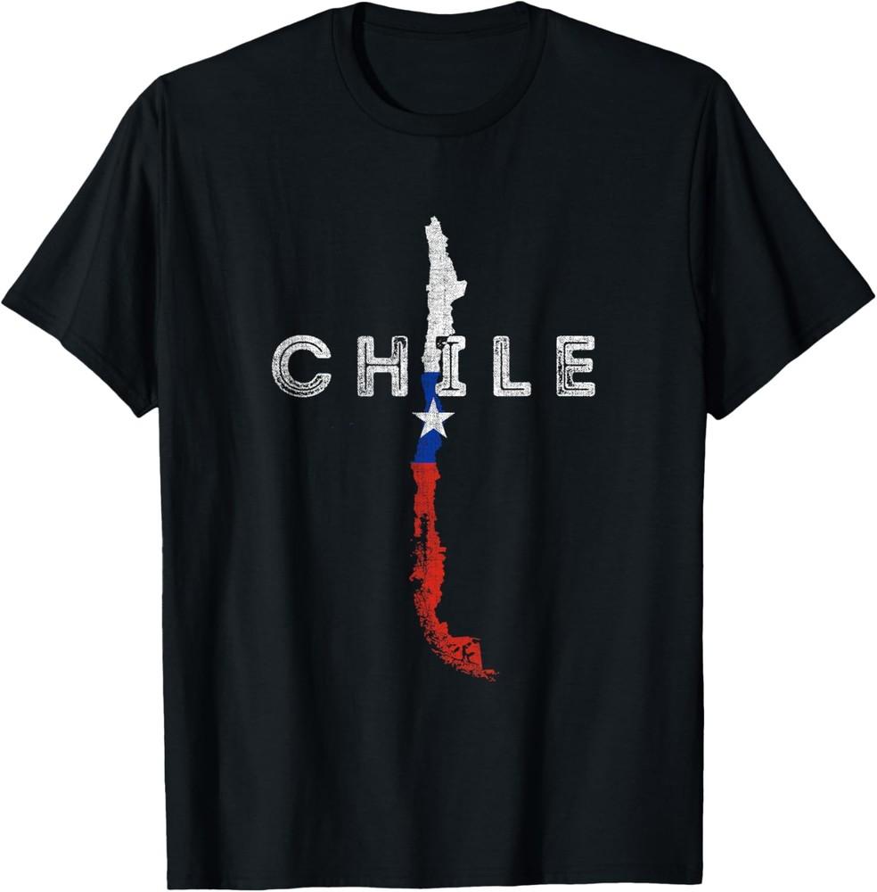 Chilean Map and Flag Distressed Chile Souvenir TShirt Unisex T-Shirt