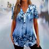 Floral Print T Shirt With 3d Digital Ink For Casual Women Summer Wear