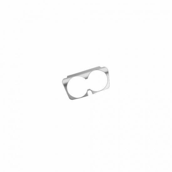 ABS Silver Middle Console Water Cup Frame Trim For Benz C-Class W205 2015-