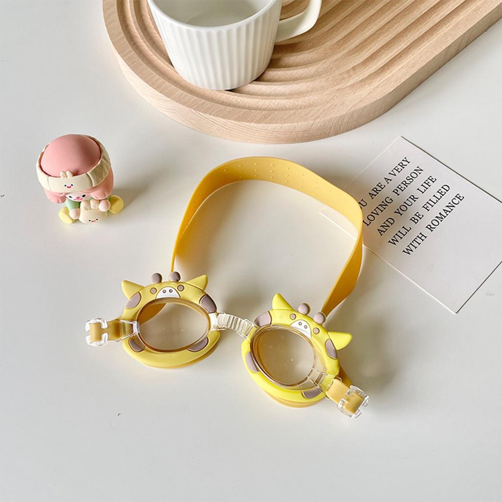 Новые милые водонепроницаемые и противозапотевающие детские очки для плавания, очки для обучения плаванию, детские мультяшные очки с регулировкой