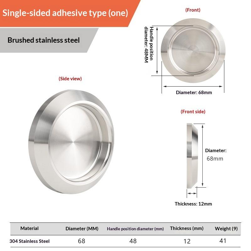 Многофункциональная невидимая дверная ручка из нержавеющей стали, скрытые раздвижные ручки для шкафа, встроенные мебельные ручки, для стеклянных дверей