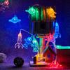 10 светодиодных светодиодных гирлянд для детской комнаты, космонавт, космический корабль, подвески-ракеты, праздничные вечерние светильники, настенные, оконные, детские или декор