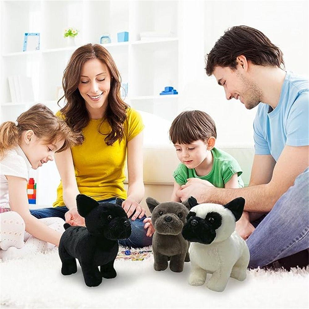 Мягкие игрушки Французский бульдог Плюшевая имитация собаки Мягкая игрушка Kawaii Plushies Kids Toy