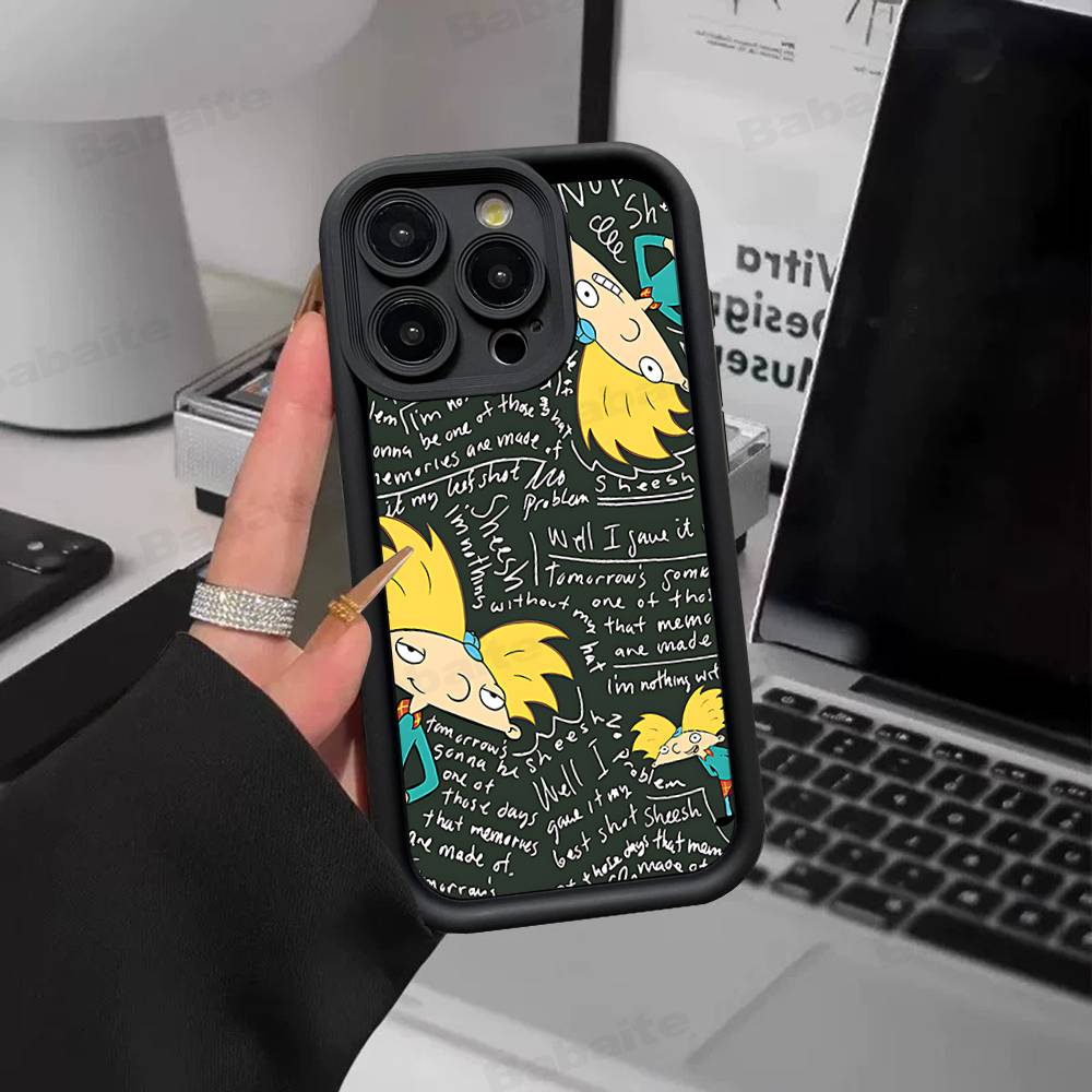 Hey A_Arnolds Cartoon For IPhone 17 15 13 12 11 14 Pro Max X XR XS 16 Plus Shockproof Candy Back Cover