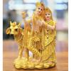 1 Pcs Shree Radha Krishna Idol-Gold Murti Statue Decor,Office,car Dashboard, Mandir, Table Showpiece, | Gift for Him/Her, Mother's Day, Wedding & Gift