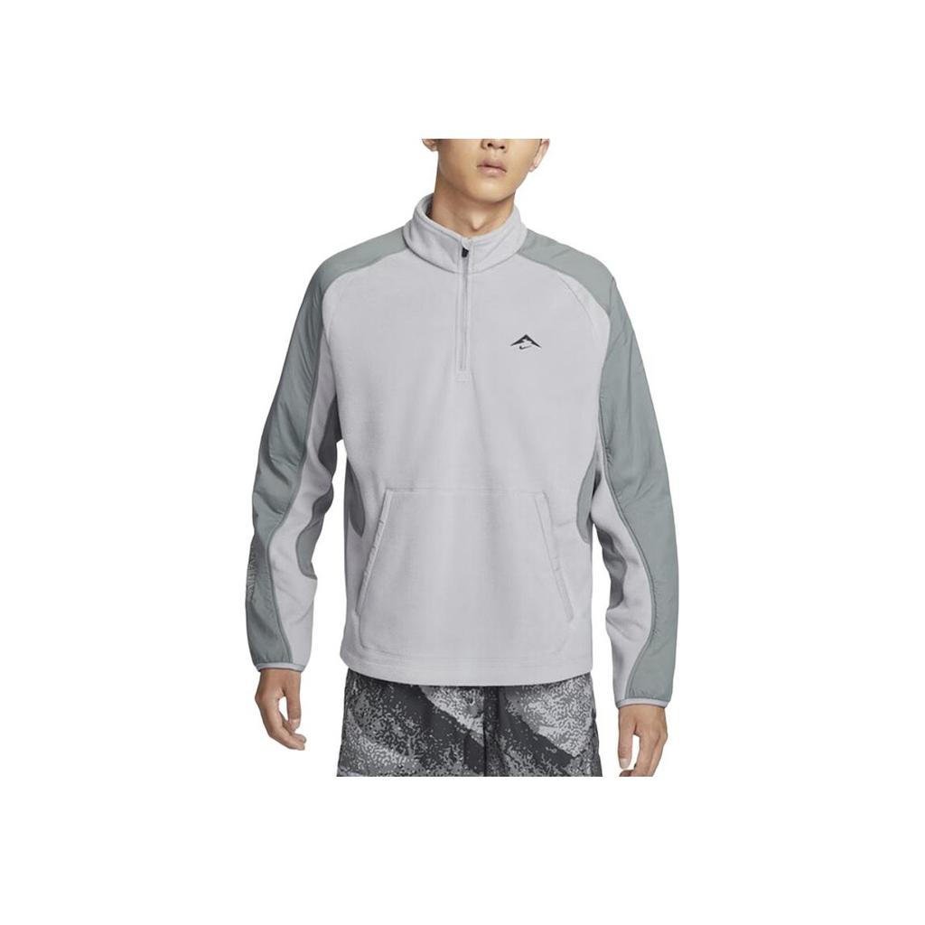 Nike Куртка мужская с воротником-стойкой, удобная, повседневная, для бега, с длинным рукавом, серая FV9964078