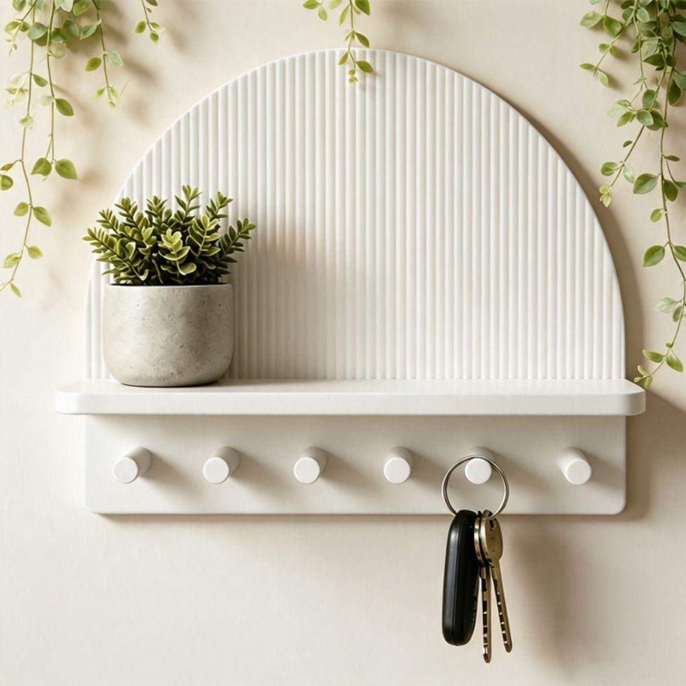 Wall Decor Wall Mount Storage Rack 3D Printed Key Rack Wall Organizer Bedroom Wall