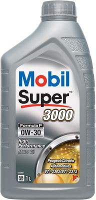 Моторное масло 0W-30 Синтетическое - MOBIL - Super 3000 - Formula-P - канистра 1л - высокая производительность