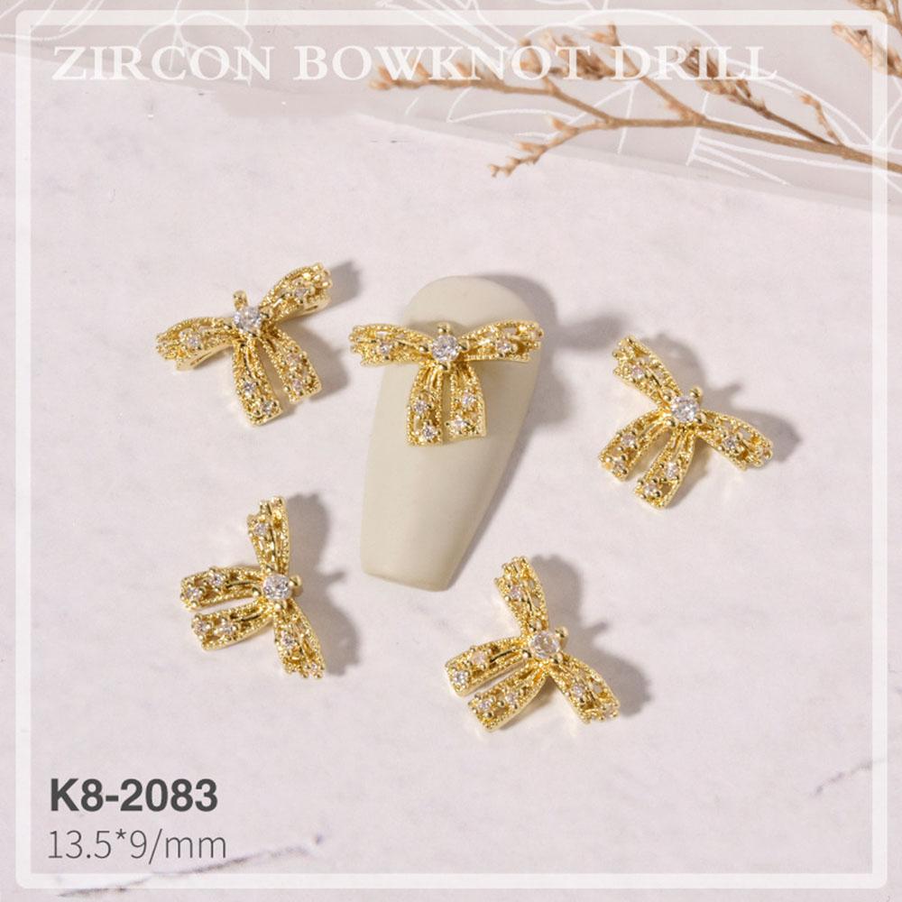 Украшения Роскошные DIY Украшения для нейл-арта Стразы для ногтей Аксессуары для маникюра Бантики Ювелирные изделия