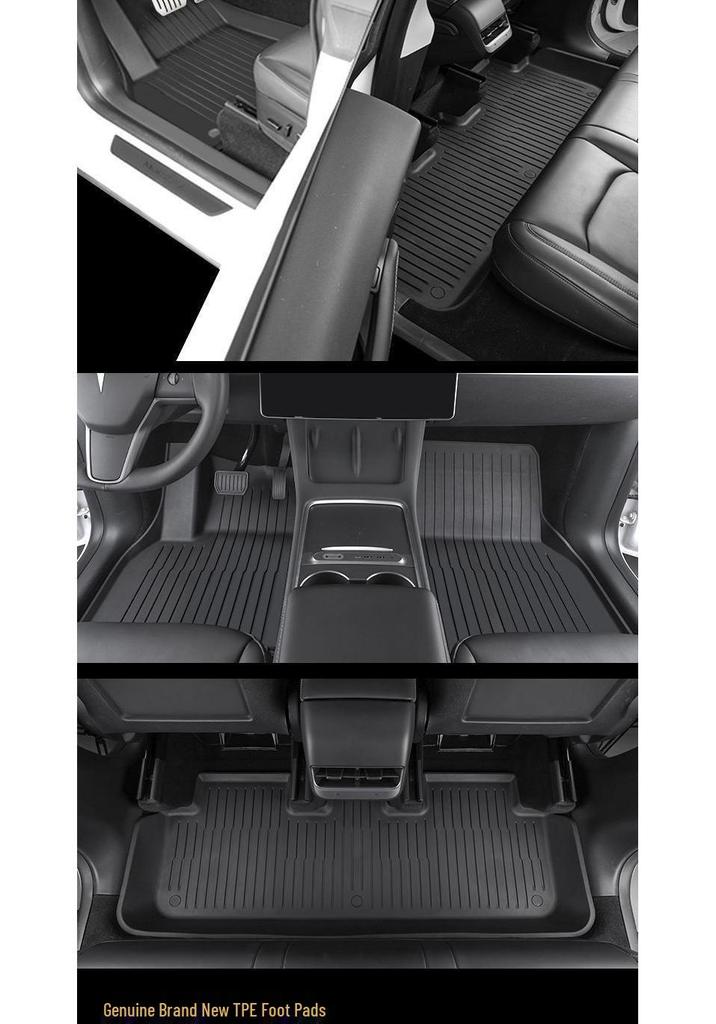 Полностью закрывающие ТПЭ коврики для пола для Tesla Model 3/Y 2025 года