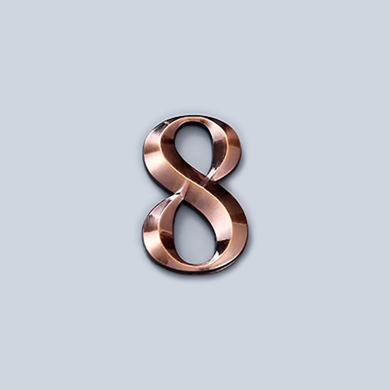 1 шт., адресная табличка, 3D табличка, номер двери, адрес дома, почтовый ящик, знак, наклейка, самоклеящаяся 7 см